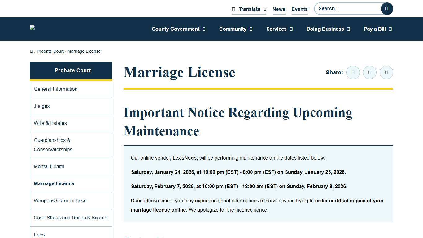 Marriage License | Cobb County Georgia