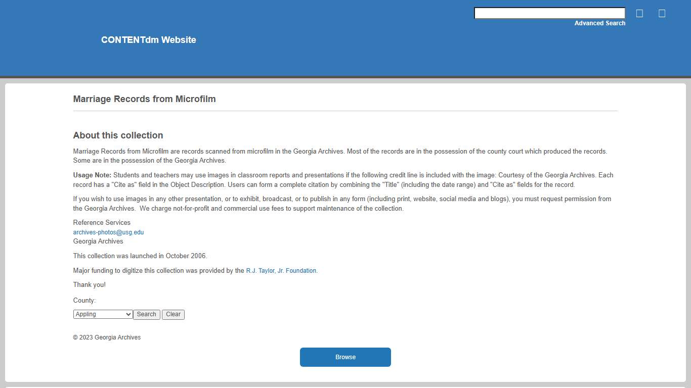 Marriage Records from Microfilm - Georgia's Virtual Vault